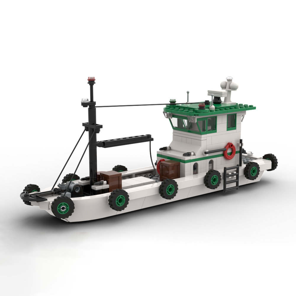 Fishing Equipment Gifts - Balıkçı Teknesi Modeli MOC Yapı Taşları